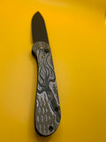 Custom Civivi Elementum Button Lock with custom Titanium Scales