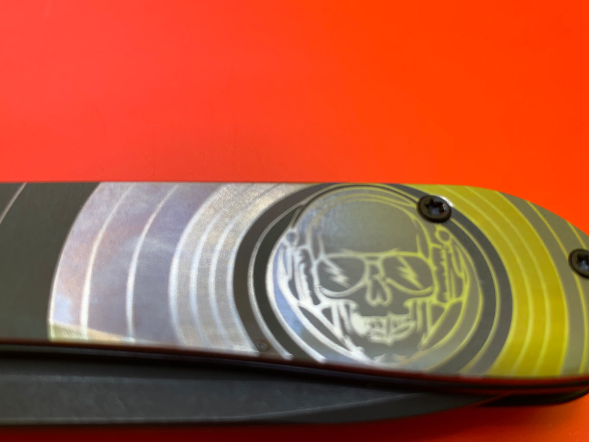 Civivi Elementum Button Lock with Custom Titanium Scales