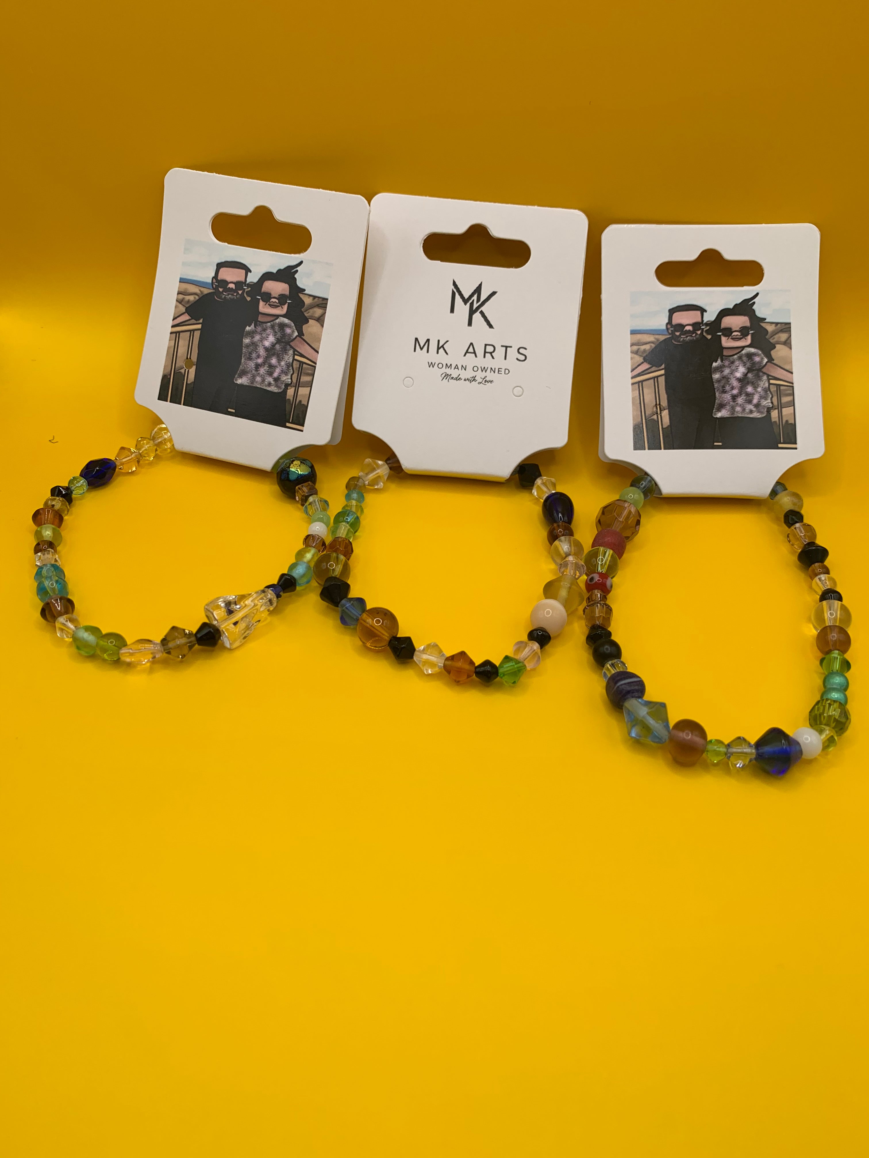 Three Mixed Media Bracelets