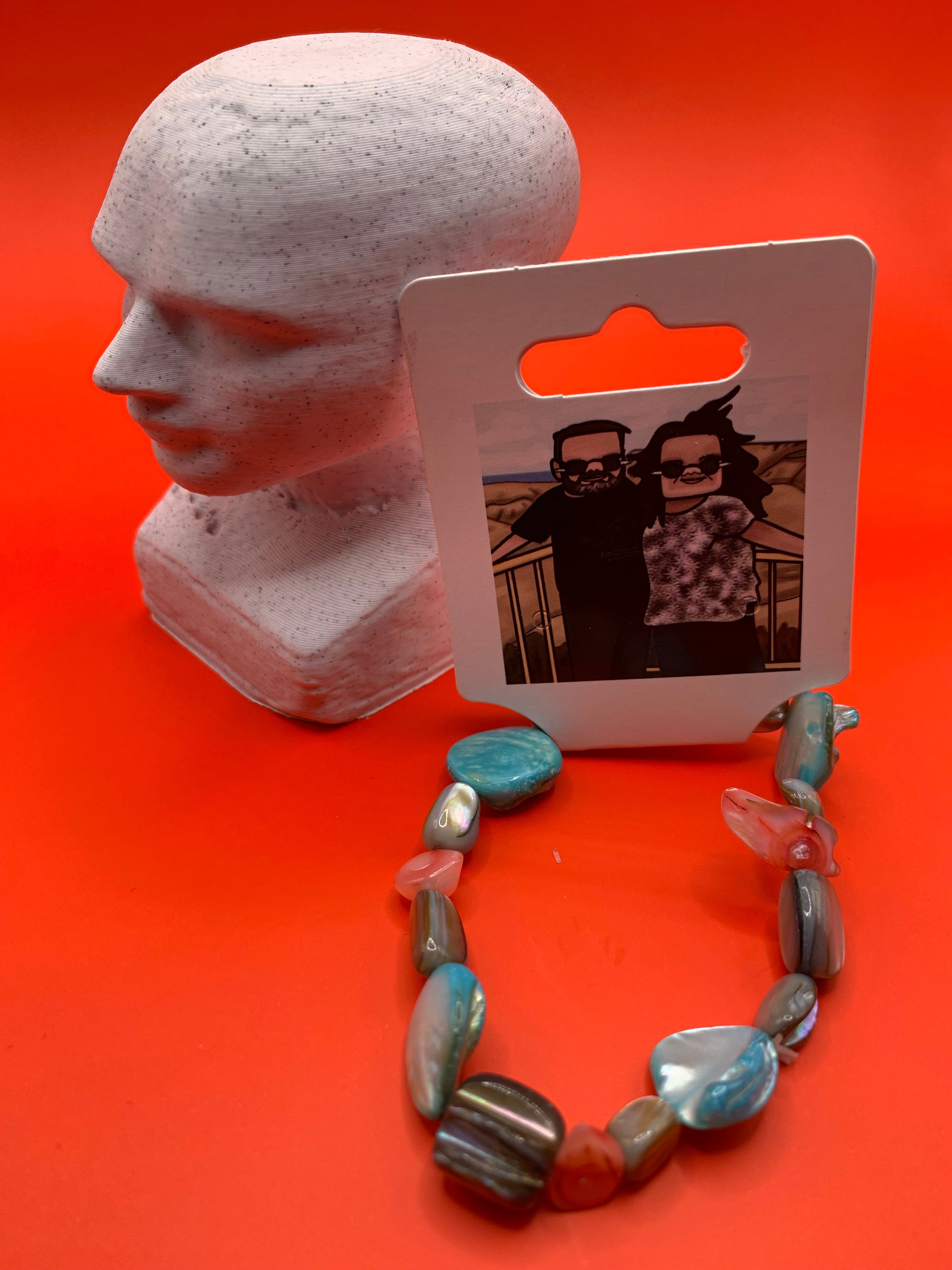 6.5" Shell and Stone Bracelet – One of a Kind
