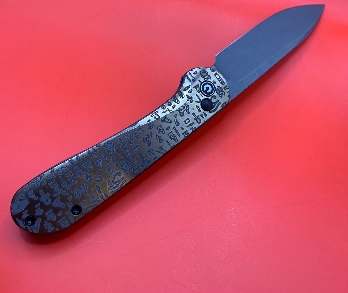Custom Civivi Elementum Button Lock “Tomb Treasure"